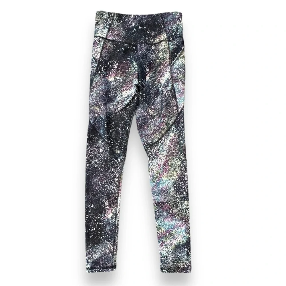 Old Navy Galaxy High-Waist PowerSoft Side-Pocket Leggings Girls Size XL (14-16)